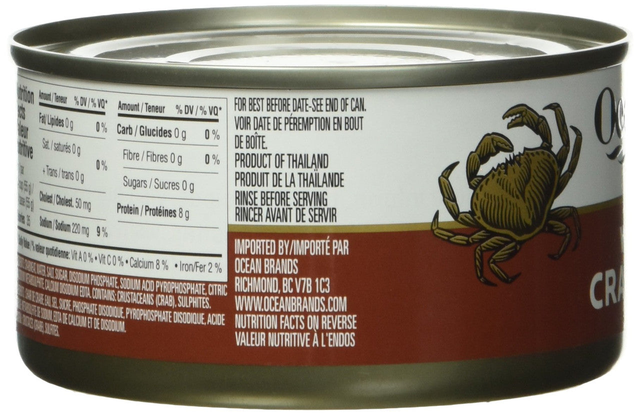 Ocean's Crabmeat with Leg meat in Water 24-Count {Imported from Canada}